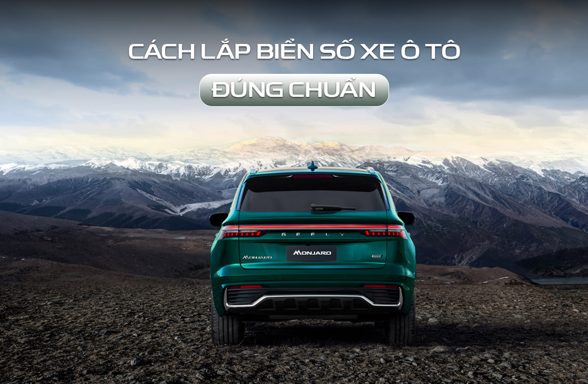 cách lắp biển số xe ô tô